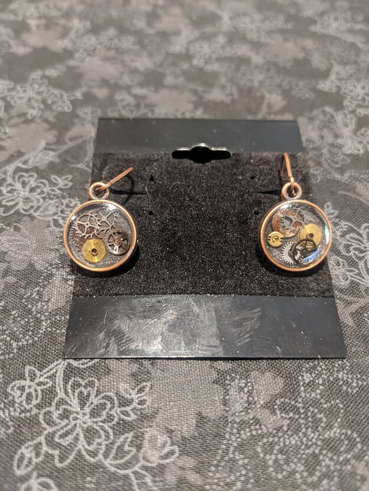 Gear in Resin Earrings