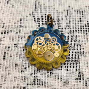 Ukrainian Sunflower Pendant