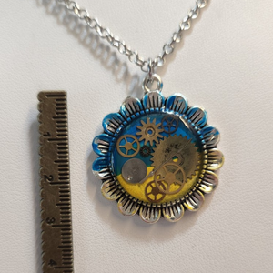 Ukrainian Sunflower Pendant