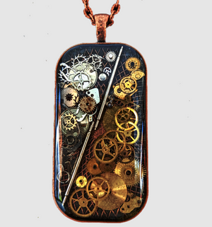 Steampunk Yin Yang Pendant - Large